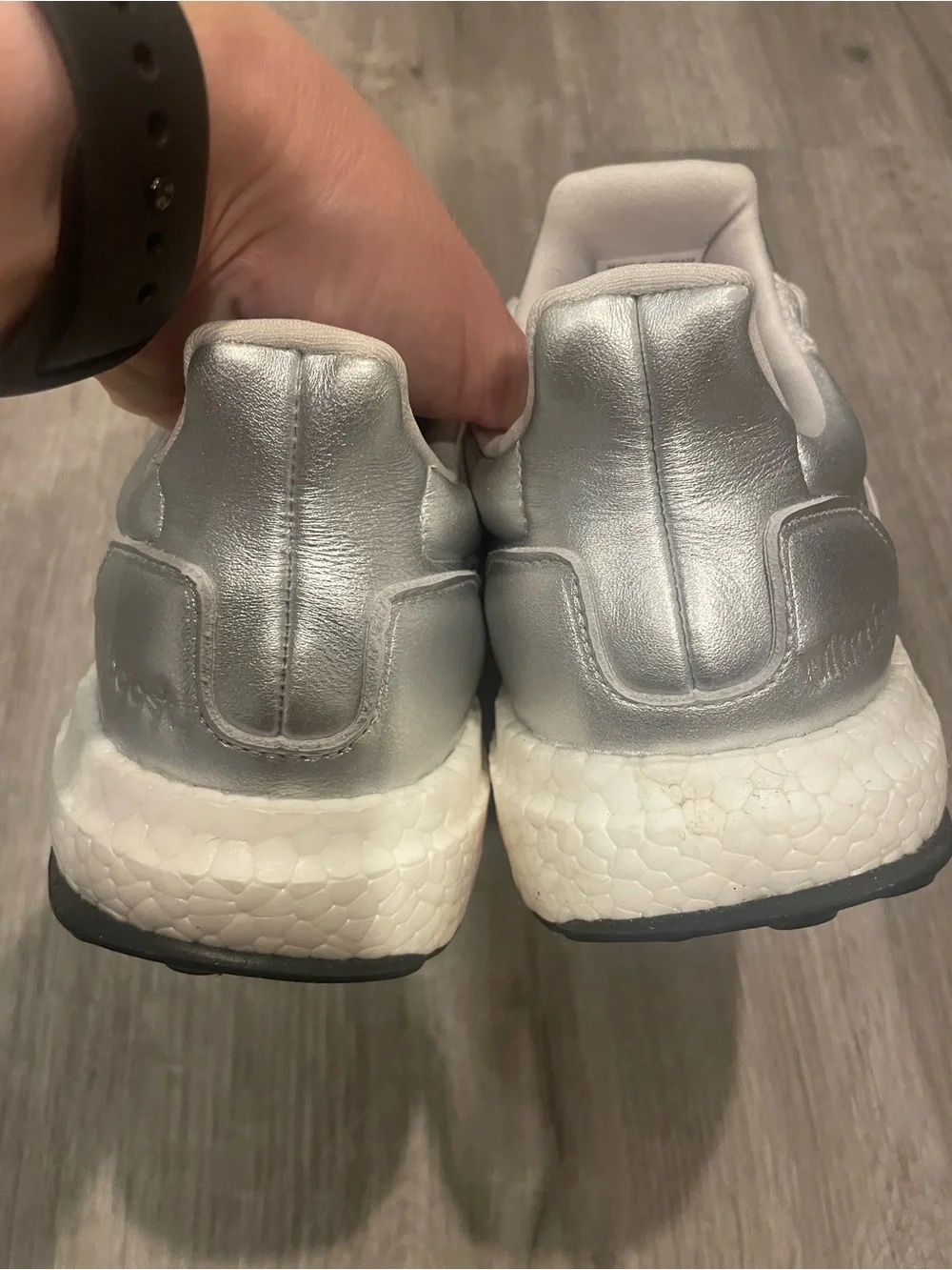 adidas Disney collaboration Silver and Pink Women's Athletic Sneakers